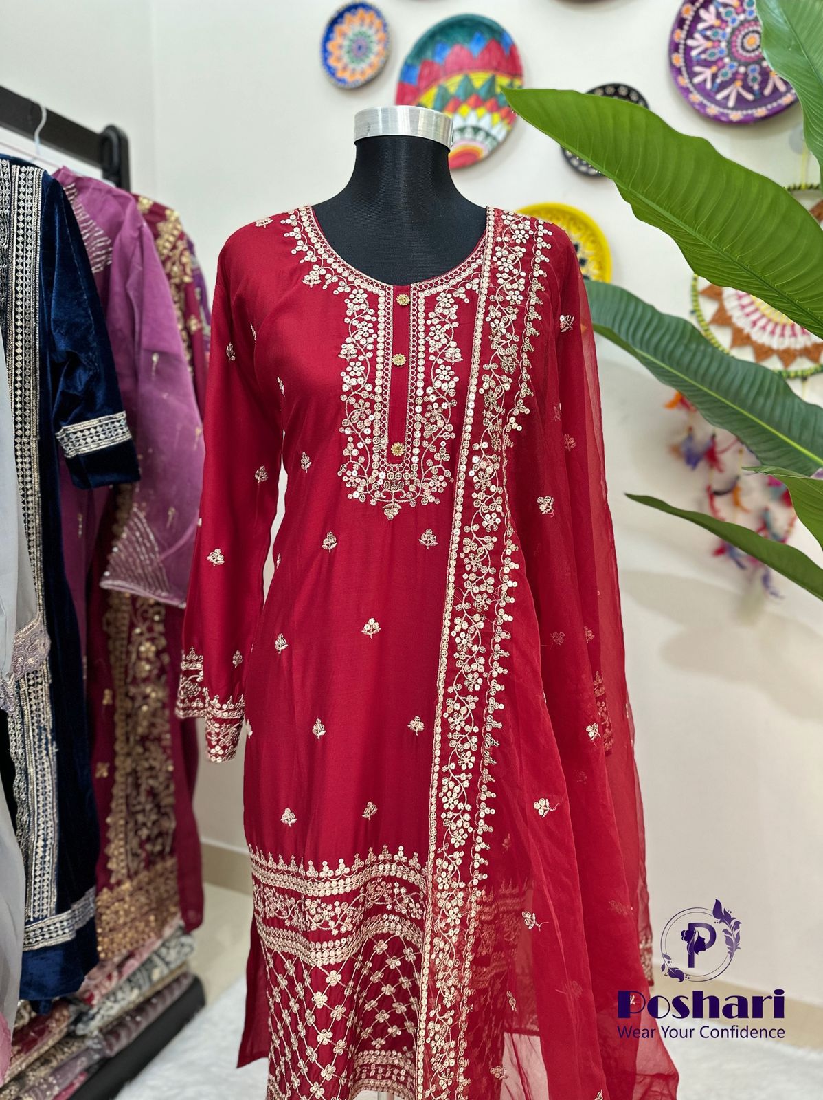 মলমল কটন ২ পিছ সেট (লাল পরী)