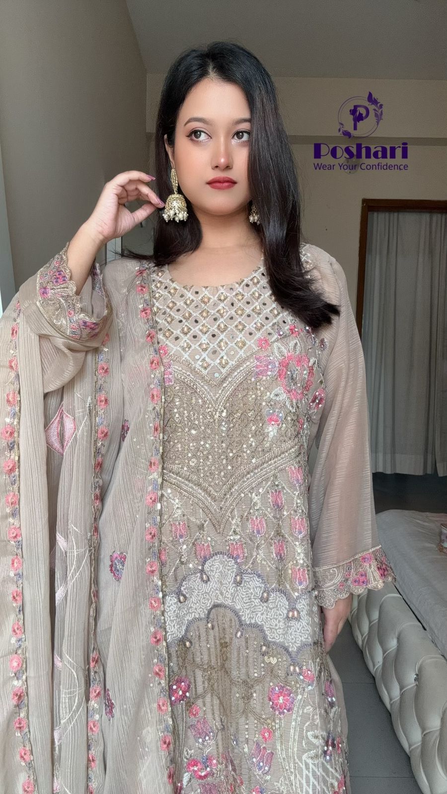 Indian boutique inspired 2pc party wear