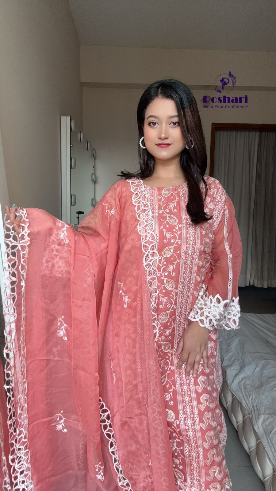 Pakistani inspired cutwork 2pc
