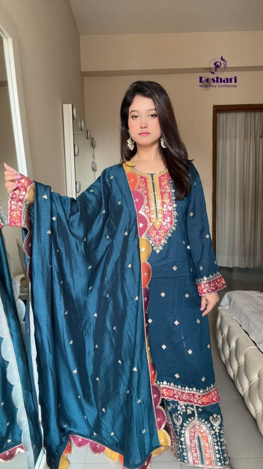 Indian dilli boutique inspired sarara set